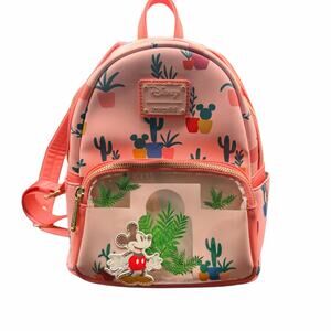 Mickey Mouse Southwest Mini Backpack Loungefly Disney Pink Cactus